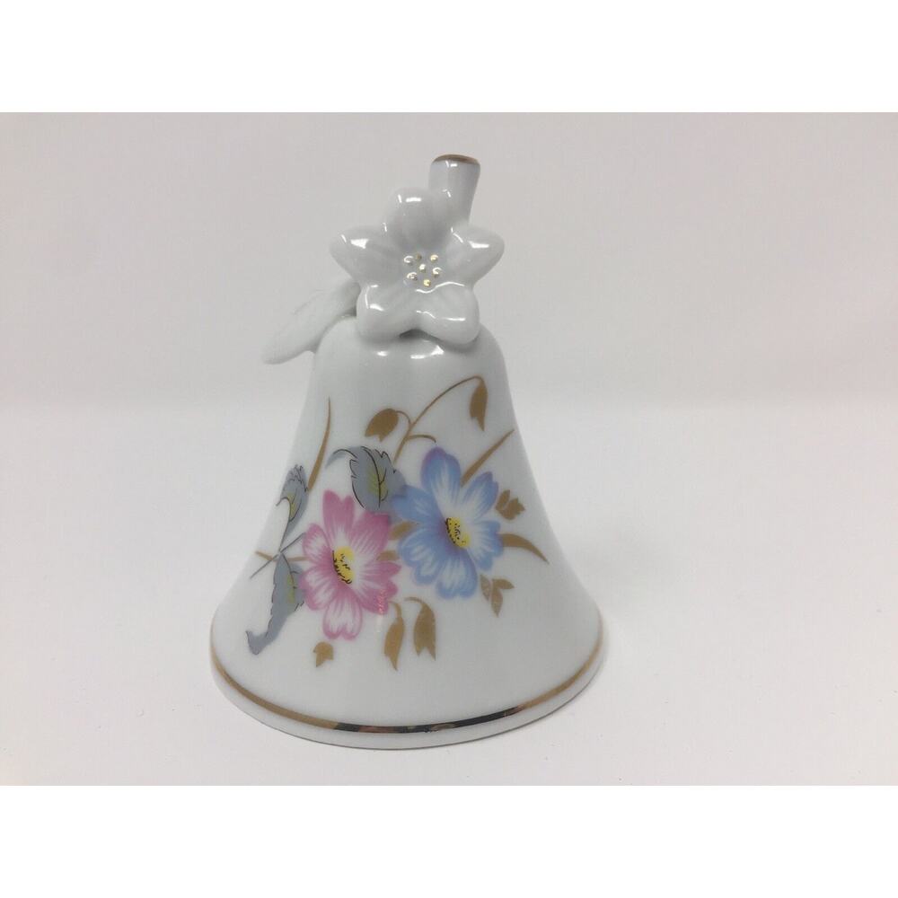 Garden of Paradise Floral Bell Krautheim Porcelain Pastel Made in West Germany